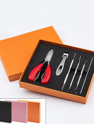 economico -set di strumenti per manicure in acciaio inossidabile di bellezza pinze per pelle morta tagliaunghie tagliaunghie set da 6 pezzi