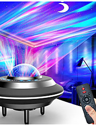 cheap -LED Aurora Galaxy Projector Light Star Sky Night Light with Bluetooth Music Speaker Sound Sensor Remote Control Sleep Soothing Color Changing Lamp for Stage Bedroom Wedding Christmas