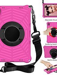 cheap -Tablet Case Cover For Lenovo Tab P11 Tab M10 HD M10 FHD Plus Tab M8 (FHD / HD) 360° Rotation Handle Shoulder Strap With Adjustable Kickstand Solid Colored TPU