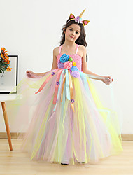 cheap -Kids Little Girls&#039; Dress Rainbow Rainbow Cute Dresses