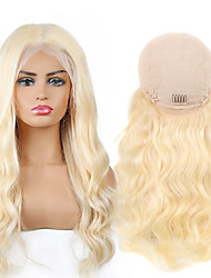 cheap -150% 180% 13x4 Lace 613 Honey Blonde Lace Frontal Wig Human Hair Body Wave Lace Front Wigs Transparent Lace Pre-plucked Hairline For Women