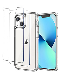 cheap -Phone Case For Apple Clear Case iPhone 13 iPhone 13 Pro Max iPhone 13 Mini iPhone 13 Pro iPhone 12 Waterproof Clear Transparent Silica Gel Tempered Glass