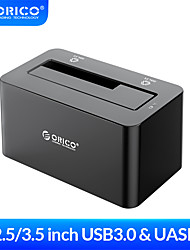 cheap -ORICO SATA to USB 3.0 Hard Drive Docking Station for 2.5/3.5 Inch SSD HDD Enclosure for External HDD Case With 12V Power Adapter