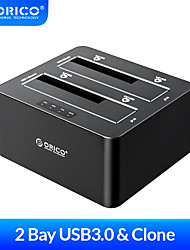 cheap -ORICO 2.5/3.5 inch Hard Disk SATA to USB 3.0 Multi Hard Drive Docking Station with Offline Clone 2 Bay HDD Docking Station for 2.5/3.5 inch HDD SSD