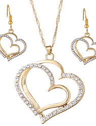 cheap -Women&#039;s necklace Chic &amp; Modern Party Heart Jewelry Sets / Wedding / Gold / Silver / Fall / Winter