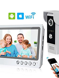 cheap -WiFi Intercom Video Doorbell Intercom System 9 Inch Wired Video Door Phone Doorbell Camera with Snapshot and Video Record