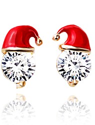 cheap -1 Pair Stud Earrings For Women&#039;s AAA Cubic Zirconia Daily Date Alloy Classic Fashion