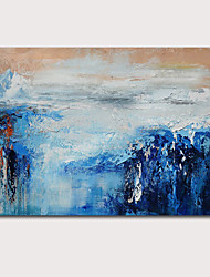 cheap -Wall Art Canvas Prints Painting Artwork Picture Abstract Knife PaintingBlue Landscape Home Decoration Decor Rolled Canvas No Frame Unframed Unstretched