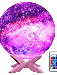 cheap -5.9 inch 3D Moon Lamp Night Light Galaxy Lamp 16 Colors LED Light with Rechargeable Battery Touch &amp; Remote Control Birthday Gifts for Boys Girls Bedroom Decor