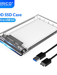 cheap -ORICO 2.5 Inch Transparent HDD Case SATA to USB 3.0 Hard Drive Case External 2.5 Inch HDD Enclosure for HDD SSD Disk Case Box Support UASP