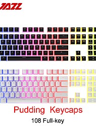cheap -AJAZZ 108 Keys Mechanical Keyboard PBT Pudding Keycaps RGB Backlight Push Button Cover Sublimation Key Cap for Cherry MX Switch