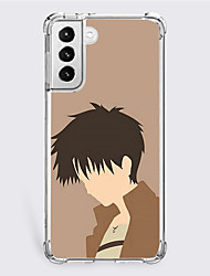 cheap -Attack on Titan Cartoon Characters Phone Case For Samsung S22 S21 S20 Plus Ultra FE A72 A52 A42 S10 S9 S8 S7 Plus Edge Unique Design Protective Case Shockproof Dustproof Back Cover TPU