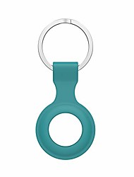 cheap -Silicone AirTag Protective Cover,for 2021 Apple Airtags Location Trackers Hanging Buckle Anti-Lost Protective Rubber Cases with Keychain,Waterproof and Sweatproof Protector (Green)