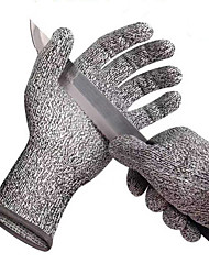 cheap -Grey Safety Work Gloves Level 5 Cut Proof Stab Resistant Glove Kitchen Butcher for Fishing Gardening Tools