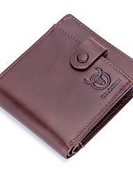 cheap -men&#039;s leather bi-fold wallet head layer leather wallet leisure driving certificate multi-function card slot wallet