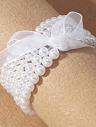 cheap -Women&#039;s Bracelets Active Party Bracelets &amp; Bangles / Imitation Pearl / White / Fall / Winter / Spring