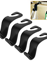 cheap -Car Vehicle Back Seat Headrest Hooks Hanger Storage for Purse Groceries Bag Hand Bag Black