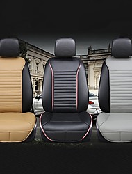 cheap -1 PCS Car Seat Covers Luxury Car Protectors Universal Anti-Slip Driver Seat Cover  Leather with Backrest Strip-type Easy Install Universal Fit Interior Accessories for Auto Truck Van SUV