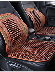 cheap -1 Set Car Seat Covers &amp; Backrest Wooden Bead  Protectors Universal Anti-Slip Drive Strip-type Easy Install Universal Fit Interior Accessories for Auto Truck Van SUV for  Four Seasons
