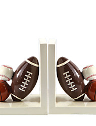 cheap -Resin Bookend Rugby Book Stand Sports Football Bookend Decoration Cartoon Study Room Decoration15*10*13.5 cm