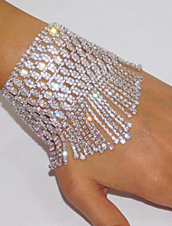 cheap -Women&#039;s Clear Bracelet Tassel Fringe Precious Stylish Trendy Alloy Bracelet Jewelry Silver For Wedding Gift