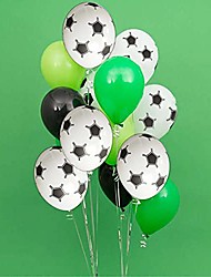 cheap -Football Soccer Balloons Football Theme Party Latex Helium Air Ballon Boys Birthday Games Toys Event Party Supplies 12pcs