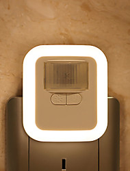 cheap -Induction Night Lights Human Body LED Sound Control EU/US Plug Light for Home Bedroom Decoration Lamp Staircase Corridor Aisle Portable Lighting
