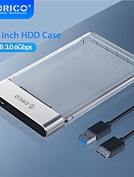 cheap -ORICO 2.5 inch SATA to USB3.0 5Gbps 4TB Hard Drive Enclosure with Metal support UASP Hard Drive Enclosure Compatible with HDD SSD