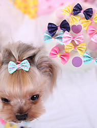 cheap -Ribbon Hair Bow Clips Printed Pattern Hairpins Non-slip Hair Barrettes Hair Accessories for Dogs or Women