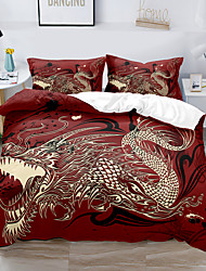 HELEN BLACK RED DUVET COVER WITH PILLOW CASE QUILT COVER BEDDING SET ALL SIZE 