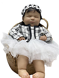 cheap -24 inch Reborn Baby Doll Baby Girl Reborn Baby Doll Newborn lifelike Gift Cute Lovely 3/4 Silicone Limbs and Cotton Filled Body with Clothes and Accessories for Girls&#039; Birthday and Festival Gifts