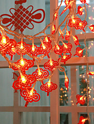 cheap -3M/6M LED String Light New Year&#039;s Decoration Wedding Birthday Party Supplies Chinese Knot Lantern Spring Festival Christmas Lamp