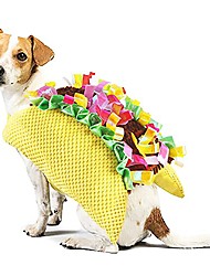 cheap -Halloween Dog Hamburger Costume Cat Funny Clothes Beautiful Pet Dress Accessories for Cats Small Medium Dogs Poodle Teddy Puppy Boy Girl (M (Chest Circumference 45cm/17.7&quot;))