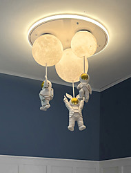 cheap -3-Light 48cm Globe Astronaut Cluster Design LED Ceiling Lights Moon Light Artistic Nordic Style  Home Office Kids Room Light 110-120/220-240V