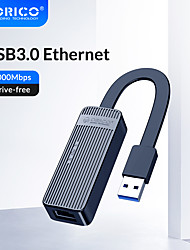 cheap -ORICO Network Card USB3.0 Ethernet Adapter Type A to RJ45 Lan Ethernet USB for Windows 10 PC Nintendo Switch