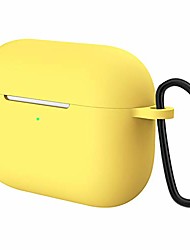 cheap -AirPods Pro Case with Keychain, Full Protective Silicone Skin Accessories for Women Men Girl with Apple 2019 Latest AirPods Pro Case, from LED Visible (Yellow)