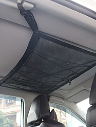 cheap -Car Ceiling Cargo Net Van Ceiling Storage Pocket Net with Adjustable Double Layer Mesh SUV Interior Roof Netting Organizer for Long Trip and Sundries Storage 55x80cm