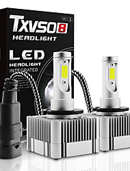 cheap -TXVSO8 D1S D3S Led Headlight Bulb Plug Play 2 Side 360 Degree Universal Car Accessories Canbus Error Free LED Headlight Replace 6000K 55W 11000LM Auto lights Built-in LED Driver