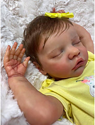 cheap -19 inch Baby Dolls Cute Realistic Soft Silicone Vinyl Dolls Newborn Baby Sleeping Dolls with Closed Eyes