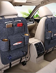 cheap -Car Interior Accessories Backseat Organizer with 10 inc Clear Tablet Holder and 6 Storage Pockets Back Seat Protector for iPad Snacks Drinks Toys Books Magazines and more Perfect for Travel Road Trip