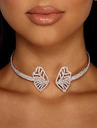 cheap -Necklace Women&#039;s Geometrical White Butterfly Fashion Punk Cool Wedding Silver Gold 21-50 cm Necklace Jewelry 1pc for Wedding Gift Geometric