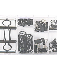 cheap -2  box Clips Long Tail Clip Combination Set Student Stationery Paper Clip 9.6*5.1/1.9/1.9*3.7/1.5*2.6/5/2/2.2*2.3 cm