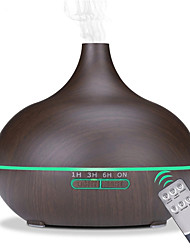 cheap -550ml Aromatherapy Essential Oil Diffuser with Remote Control Wood Grain Ultrasonic Air Humidifier Cool Mister 7 Color LED Light 1pcs