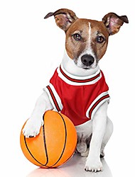 cheap -Dog Clothes Breathable Cotton Clothing for Dogs, Basketball Shirt for Soft Dogs, Chamois, Summer Shirt, pet Clothing, Small and Medium Clothing for Cats Outdoor Warm Fashion pet Dog Gift