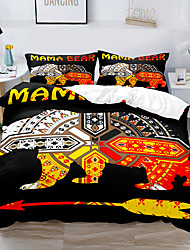 cheap -Duvet Cover Set Ethnic Bohemian Flower elephant Animal  National style 2/3 Piece Bedding Set with 1 or 2 Pillowcase(Single Twin  only 1pcs)