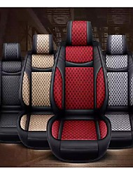 cheap -1 PCS Car Seat Covers Luxury Car Protectors Universal Anti-Slip Driver Seat Cover  Leather &amp; Flax with Backrest Strip-type Easy Install Universal Fit Interior Accessories for Auto Truck Van SUV