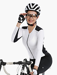 cheap -Nuckily Women&#039;s Long Sleeve Cycling Jersey Dirt Bike Jersey Bike Jersey Compression Clothing Sun Shirt Mountain Bike MTB Road Bike Cycling Dark Grey Black / Orange White Spandex Lightweight