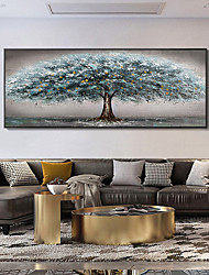 cheap -Oil Painting Handmade Hand Painted Wall Art Abstract Plant Floral Blooming Wealth Tree Home Decoration Decor Stretched Frame Ready to Hang