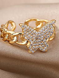 cheap -Women&#039;s Rings Elegant Wedding Butterfly Ring / Gold / Silver / Fall / Winter / Spring