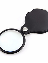 cheap -3pcs Portable Pocket Foldable 5X Jewelry Magnifier Eye Glass Lens Loupe Leather Case Tool Reading Magnify Lens